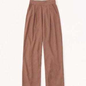 NWT Abercrombie Linen-Blend Pull-On Wide Leg Pants XS